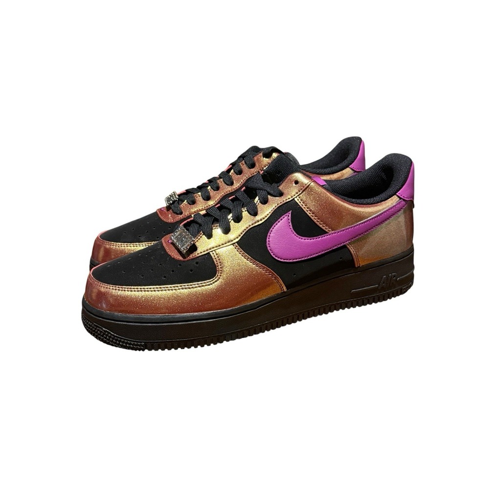 Size 10 - Nike Air Force 1 '07 LV8 Gold Black Bold Berry Y2K Urban Streetwear